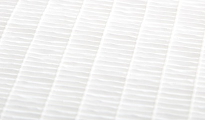 Closeup view on air filter. Filtration concept. High efficiency air filter for HVAC system.