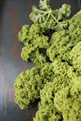 Raw organic cabbage kale 