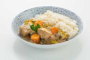 veal stew in plate