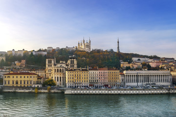 Lyon and fourviere hill