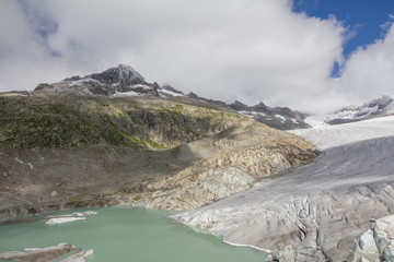 Rhone glacier and source, Canton Wallis, Switzerland, Europe