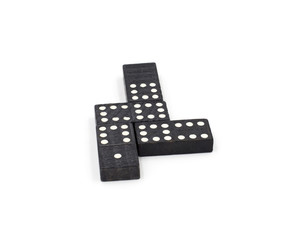 Domino on white background