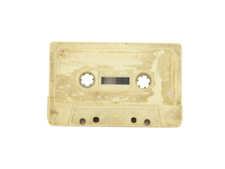 Obraz premium Tape cassette on white