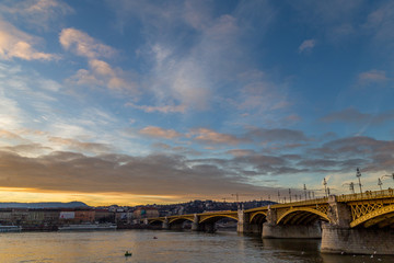 Bridge in Budapest, Danube River