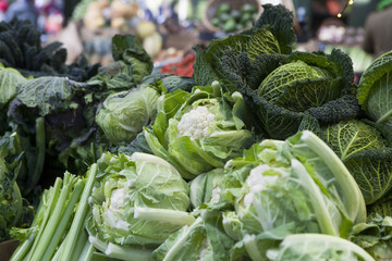 cauliflower on the market for sale