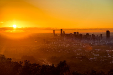 Sunrise over Brisbane