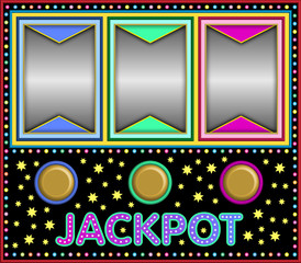 Slot machine with empty fields