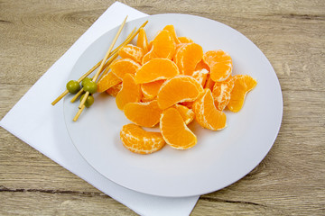 quartiers de clémentines