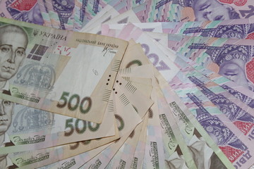 A lot of money scattered