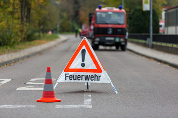 Feuerwehr - Absperrung