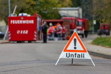 Unfall - Absperrung