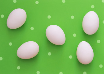 Easter eggs on a colorful background 

