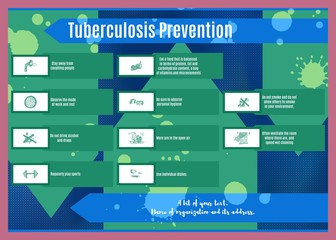 tuberculosis blue brochure about the prevention of disease vecto