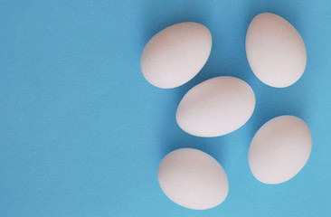 Easter eggs on a colorful background

