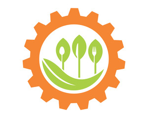 gear field agriculture agricultural harvest farming image vector