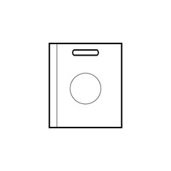 Paper bag icon. Bags element icon. Premium quality graphic design. Signs, outline symbols collection icon for websites, web design, mobile app, info graphics