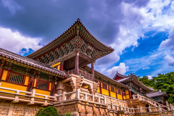 Naklejka premium The world-famous Bulguksa Temple in South Korea.
