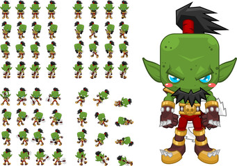 Orc Warrior Game Character