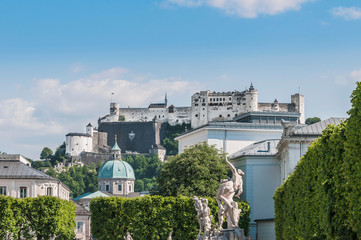 Fototapeta premium Mirabell Garden (Mirabellgarten) at Salzburg, Austria