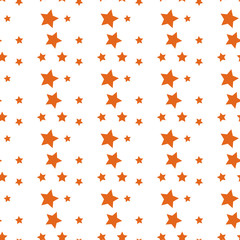Colorful stars seamless pattern on a white background. It can be use for valentines day wrapping paper or wedding invitation card background.