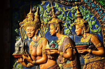 Fototapeta na wymiar Wat Phnom, Phnom Penh, Cambodia.