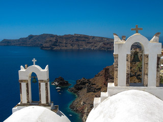 Two bells, two crosses and the sea