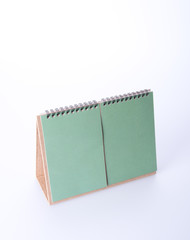 calendar or empty desk calendar on the background.