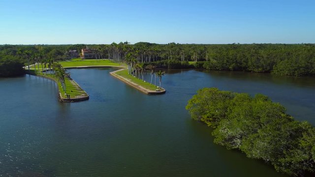 Drone shot Deering Estate Miami FL 4k 24p