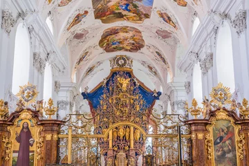 Fotobehang Cistercian Stams Abbey in Imst, Austria © Anibal Trejo