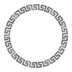 Ancient Greek round ornament.