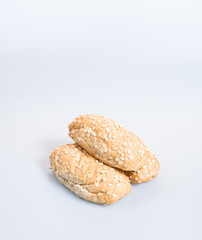 bread or oat bread on the background.