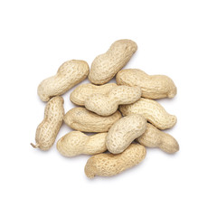 Peanuts on white