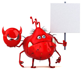 Fun germ - 3D Illustration