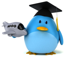 Blue bird - 3D Illustration