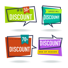 limited time sale, vector collection of bright discount bubble tags, banners and stickers