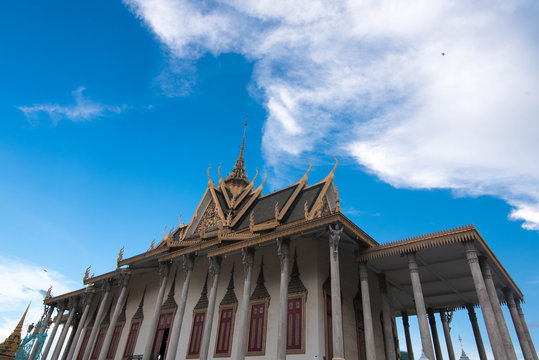 Silver Pagoda Roof and sky