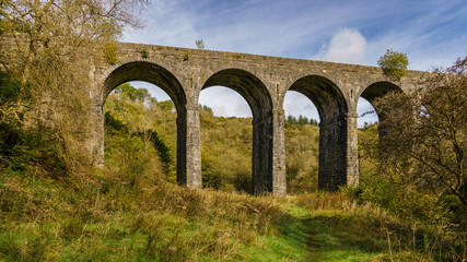 Fototapeta na wymiar Pontsarn Viaduct near Merthyr Tydfil, Mid Glamorgan, Wales, UK