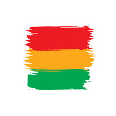 Bolivia flag, vector illustration