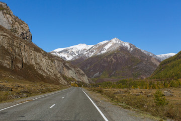 Altay Mountains and Chuya Highway, Altai Republic, Russia.