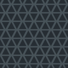 Black seamless pattern with geometric ornament