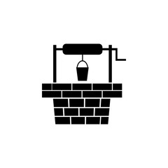 well icon. Garden elements. Premium quality graphic design icon. Simple love icon for websites, web design, mobile app, info graphics
