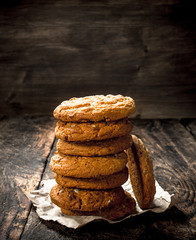 Oat fresh cookies .