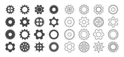 gears icon set