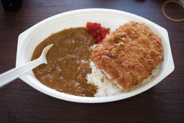 Japanese curry rice, tonkatsu kare