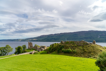 Fototapeta na wymiar Glen Urquhart Castle, Loch Ness, Scotland