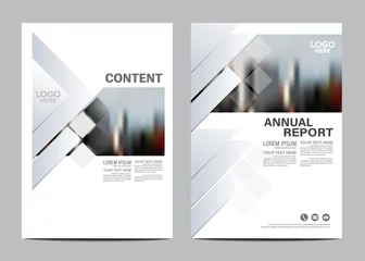 Fotobehang Brochure flyer annual report leaflet mock up template layout design. © ontsunan