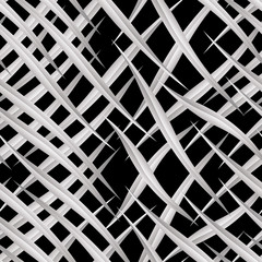 interlacing elongated petals on a black background