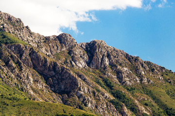 Beautiful Tien Shan mountains in Kazakhstan in the spring