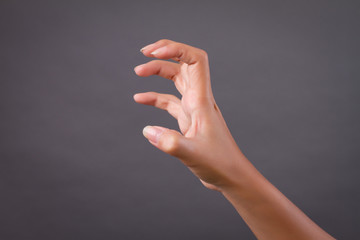 angry, aggressive hand scratching claw