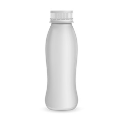Fototapeta na wymiar Yogurt plastic bottle. Illustration isolated on background. Graphic concept for your design